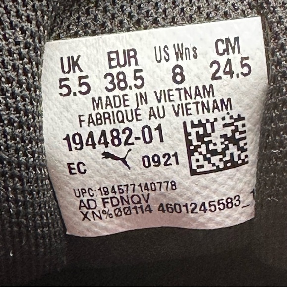 Puma Womens Sneakers Riaze Prowl Rainbow Running Training Black Pink Logo Size 8 - Picture 8 of 8